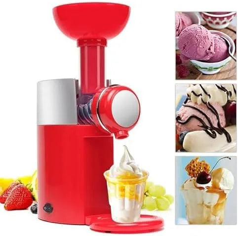Eismaschine, Eiscrememaschine, DIY-milchshake-Maschine für Zuhause red, Bpa-freie Softeismaschine für Kinder