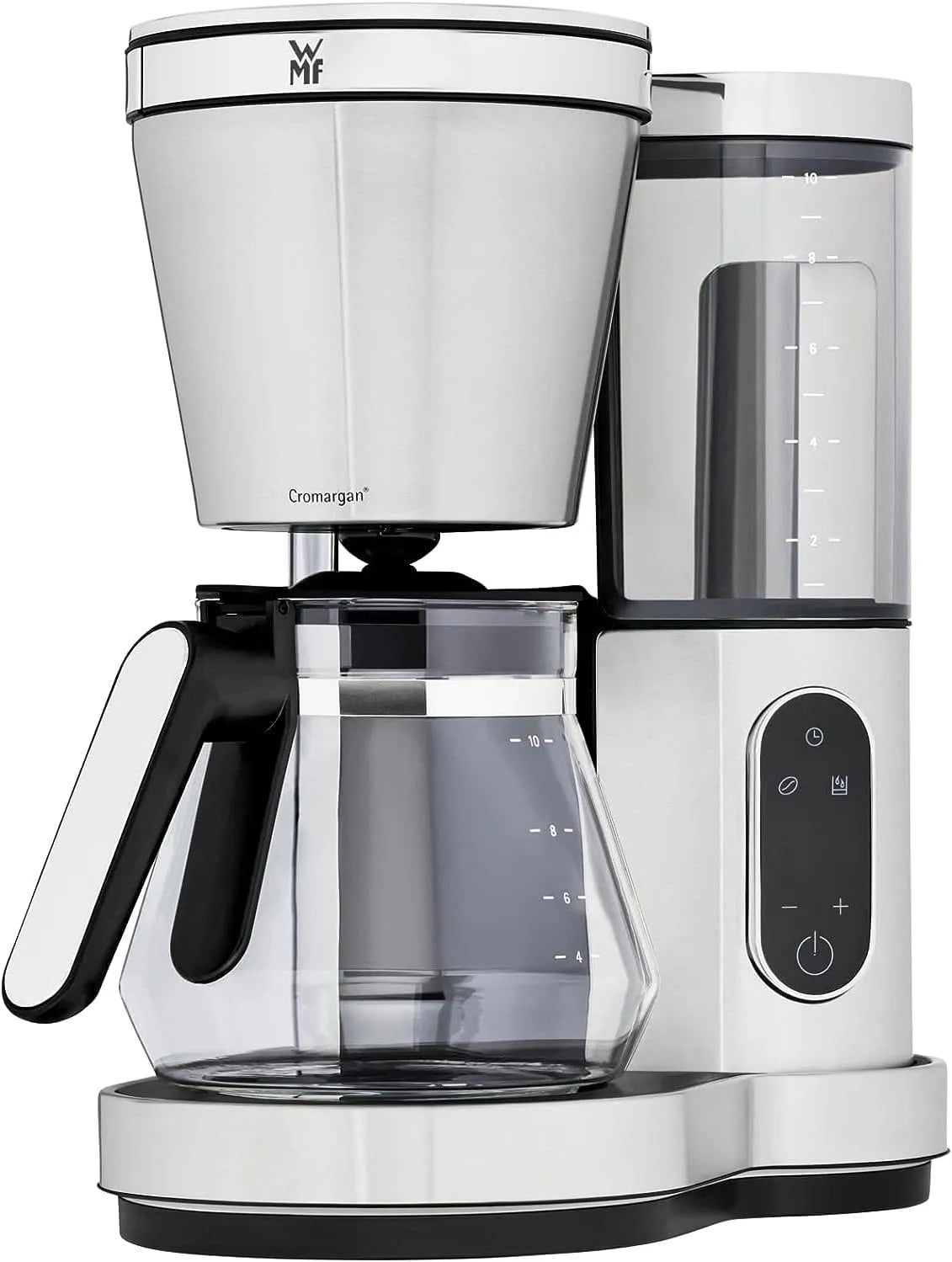 WMF Kaffeemaschine, Leistung 1000 W, 10 Tassen, Lono Aroma Filterkaffeemaschine, mit Glaskanne, Schwenkfilter, Warmhalteplatte, abnehmbarer Wassertank