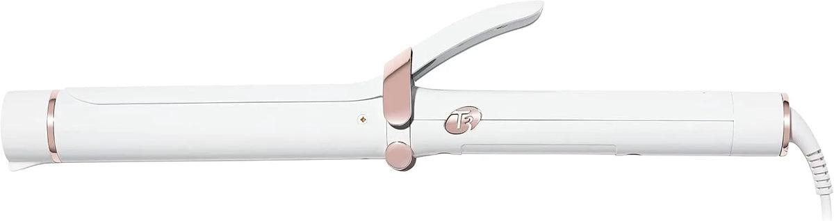 T3 SinglePass Curl –Professioneller Lockenstab, Langer Locken- und Stylingstab aus spezieller Keramikmischung, Weiß