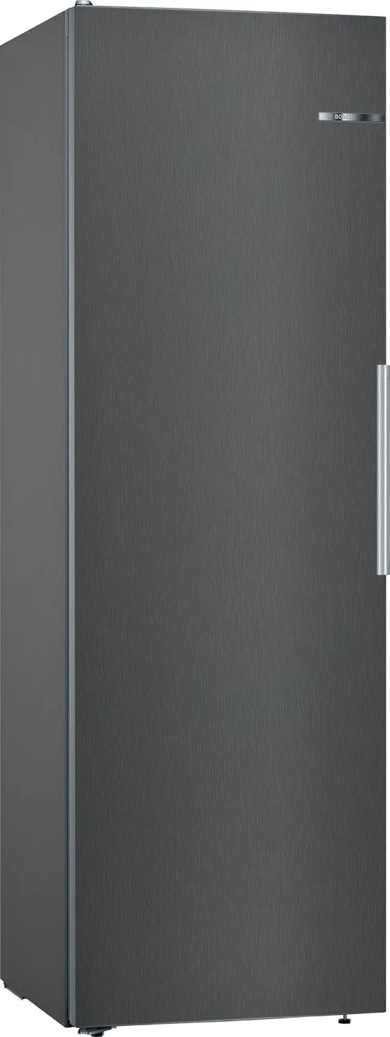 Bosch Kühlschrank KSV36VXDP, Serie 4, Maße 186 x 60 cm, Fassungsvermögen 346 L, längere Frische, Gebürsteter schwarzer Stahl, VitaFresh XXL Schubladen