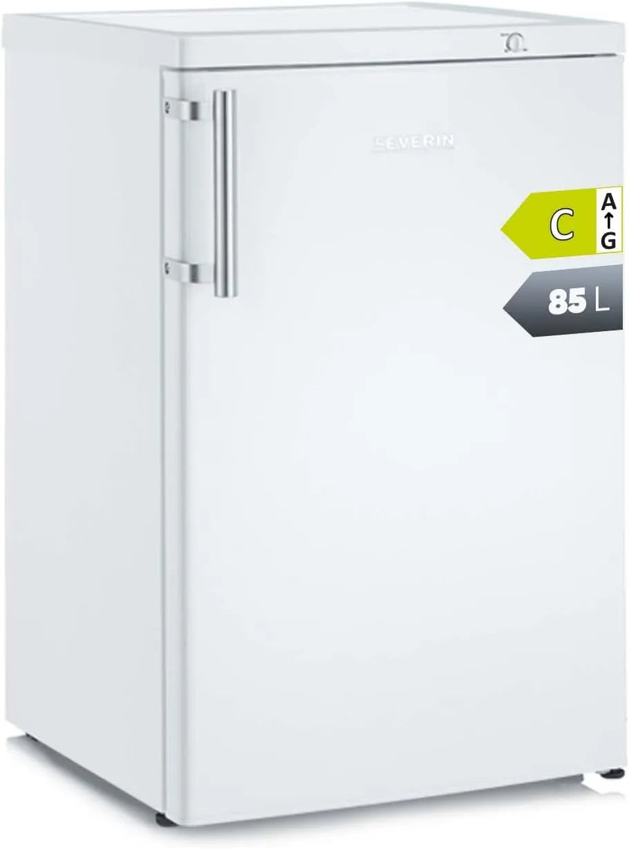 Severin Gefrierschrank GS 8865, Tischgefrierschrank mit 4 * Gefrierfach, Fassungsvermögen 85 L Nutzinhalt, nur 38 dB, weiß, EEK C