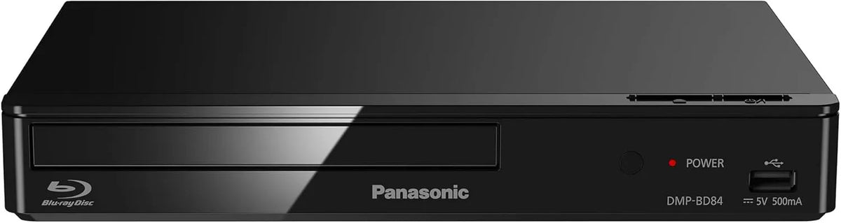 Panasonic Modell DMP-BD84EG-K, Internet-Apps, Wiedergabe von externer Festplatte, Ethernet, in Schwarz, Smart Network 2D Blu-ray DVD-Player, USB