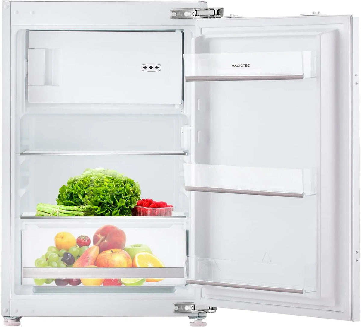 Kühlschrank, Fassungsvermögen 16L Gefrierfach + 102L, Energieeffizient, Einfach zu reinigen, Einbaukühlschrank mit gefrierfach 88cm Einbau 118 L
