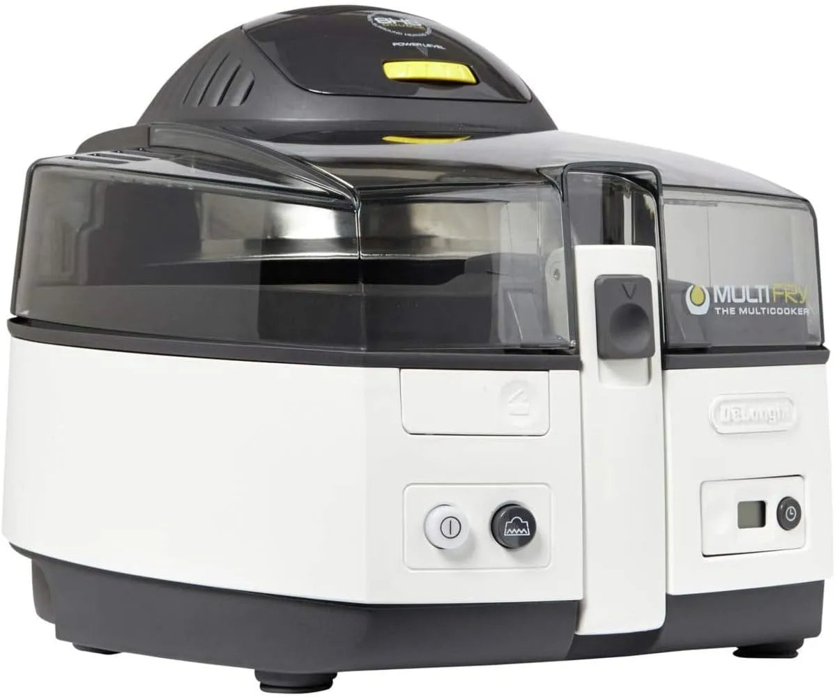 De'Longhi Heißluftfritteuse FH1163, MultiFry CLASSIC Multicooker mit 4-in-1 Funktion, 1500 Watt, auch zum Brotbacken, Farbe Grau