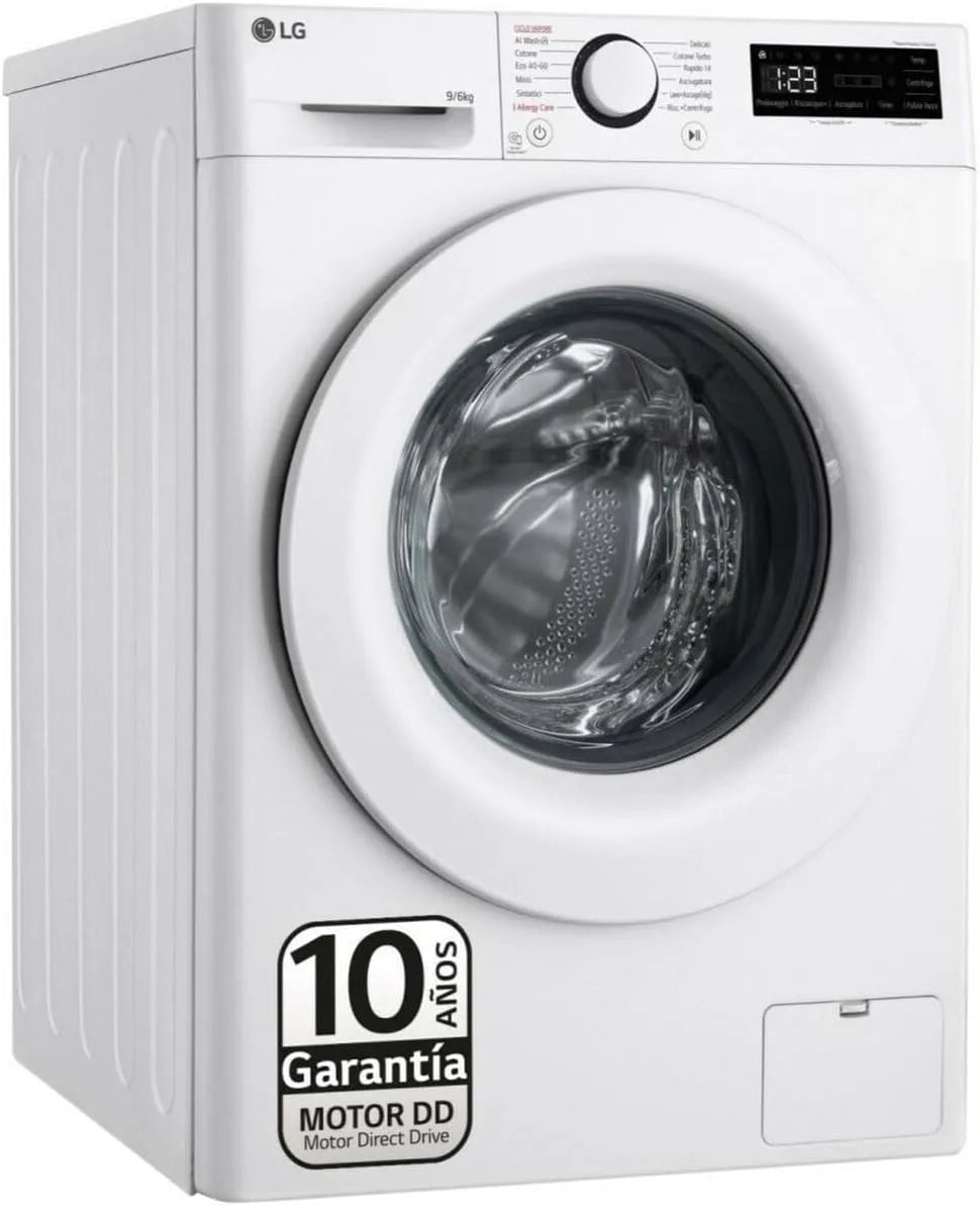 LG Waschtrockner F4DR5009A3W, 9/6KG 1400RPM