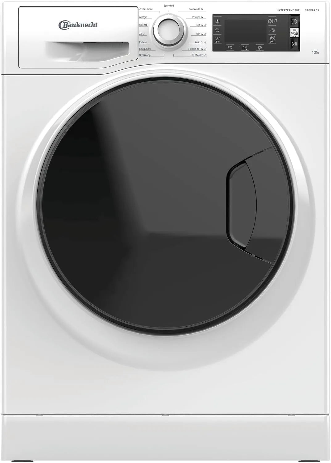 Bauknecht Waschmaschine A-20, Gewicht 10kg, Stop&Add Funktion, kraftvolle Fleckentfernung, Steam Refresh, WM Elite 10 AA Frontbeladung