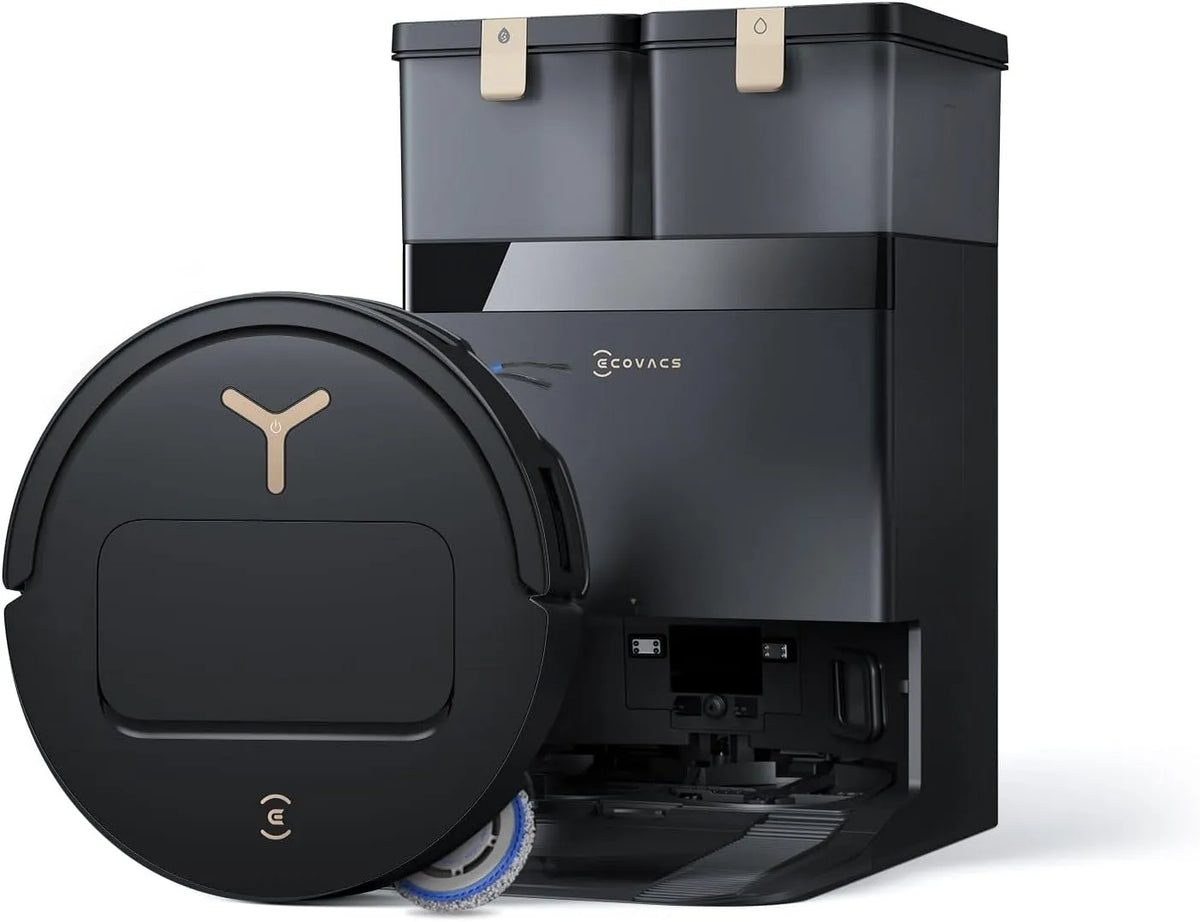Ecovacs Saugroboter T50 Gen3, 81 mm, 25.000 Pa, AIVI 3D 3.0, autom. Zugabe v. Reinigungslösung, Reinigung des Mopps bei 75°C, Heißlufttrocknung