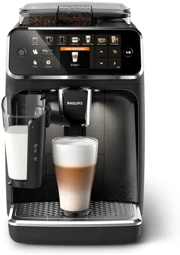 Philips Kaffeevollautomat 5400 EP5441/50, der Serie, Espressomaschine für 12 Getränke, schnell reinigendes LatteGo System, intuitives TFT-Display