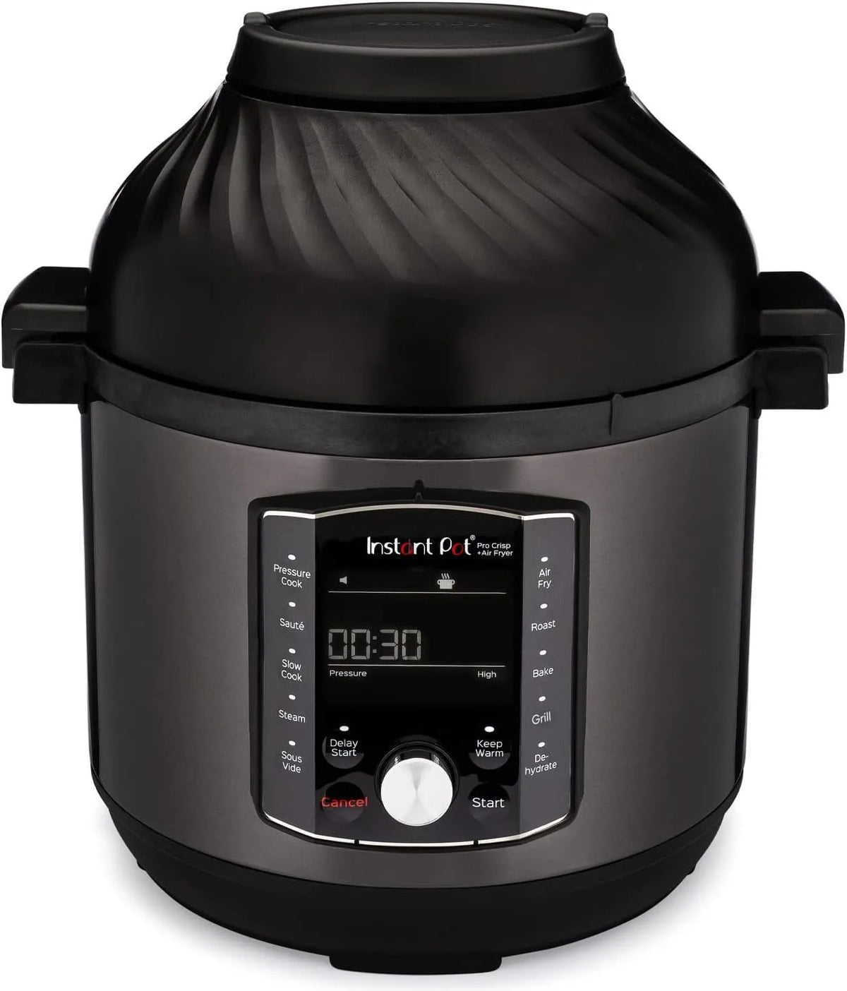Heißluftfritteuse 11-in-1-Elektro-Multikocher, Fassungsvermögen 7.6 L, Dörrgerät und Sous-Vide-Maschine, Slow Cooker, Grill, Instant Pot Pro Crisp
