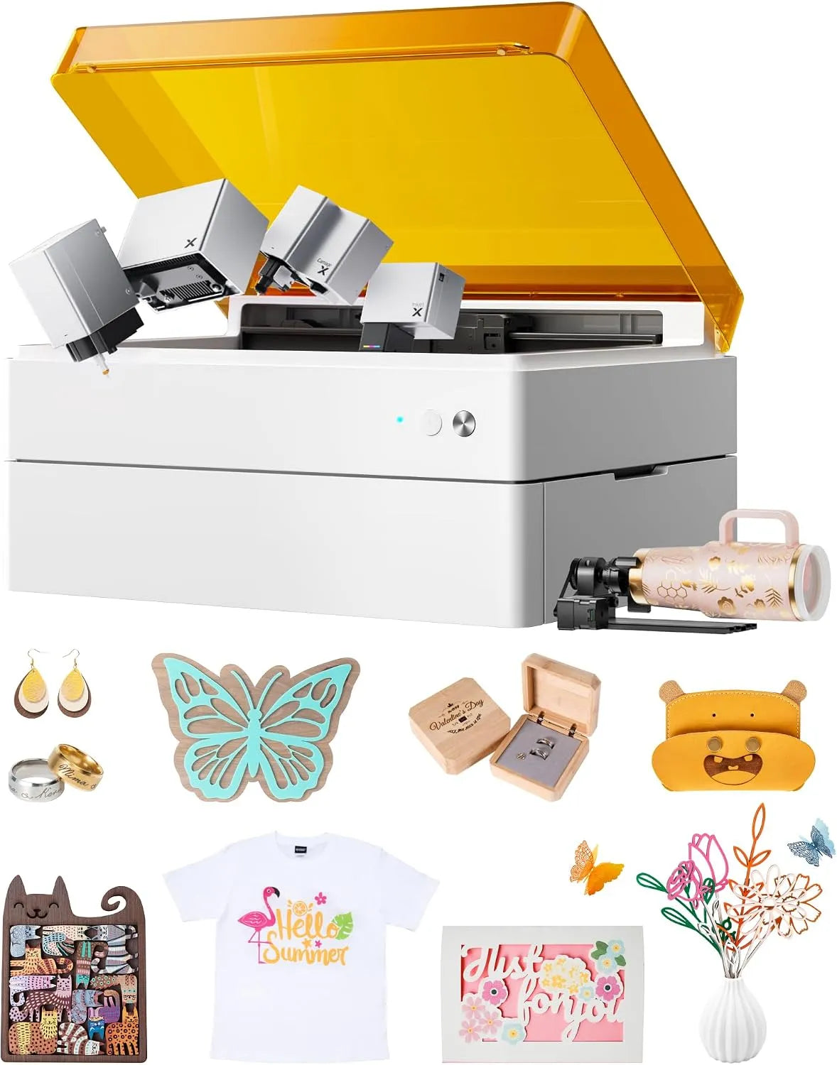 RA2 1000, Laser Cutter und Stiftzeichnen für über Materialien. für DIY, Stanzmaschine, Geschenke Holzhandwerk