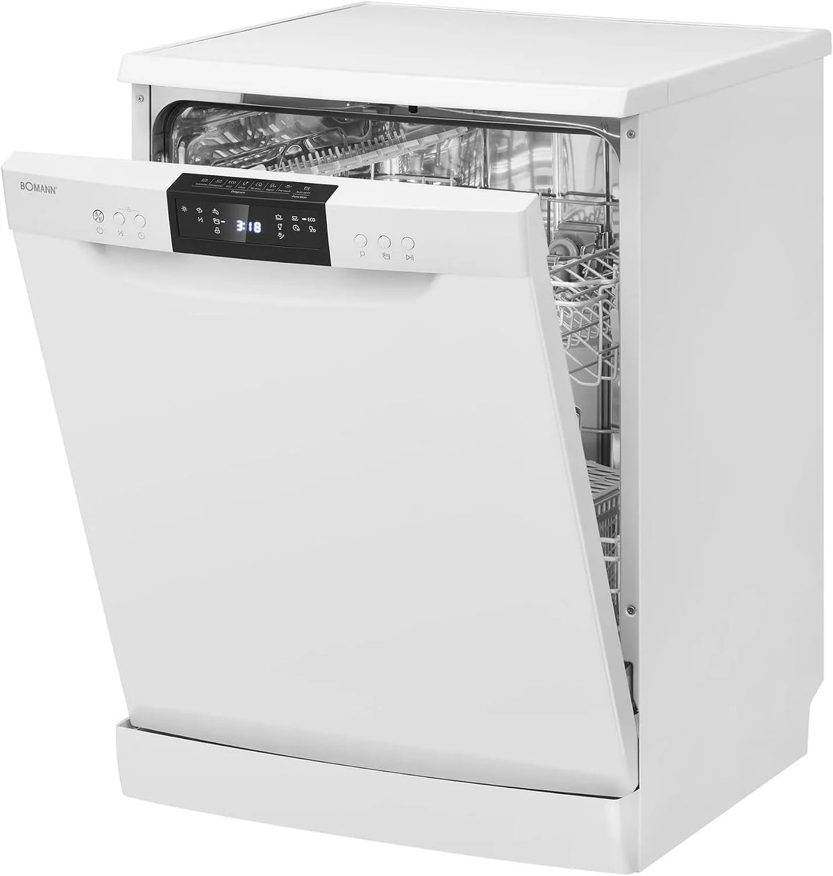 Bomann Geschirrspüler GSP 7419, Breite 60 cm, 14 Maßgedecke, 7 Betriebsprogramme & 2 Sprühebenen, Dishwasher mit Startvorwahl