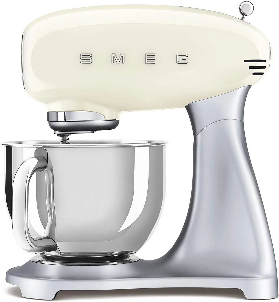 Smeg Küchenmaschine SMF02CREU, Leistung 800 W, 10 Geschwindigkeitsstufen, 2 Rührbesen, Planetenrührwerk, Sicherheitsabschaltung, Creme