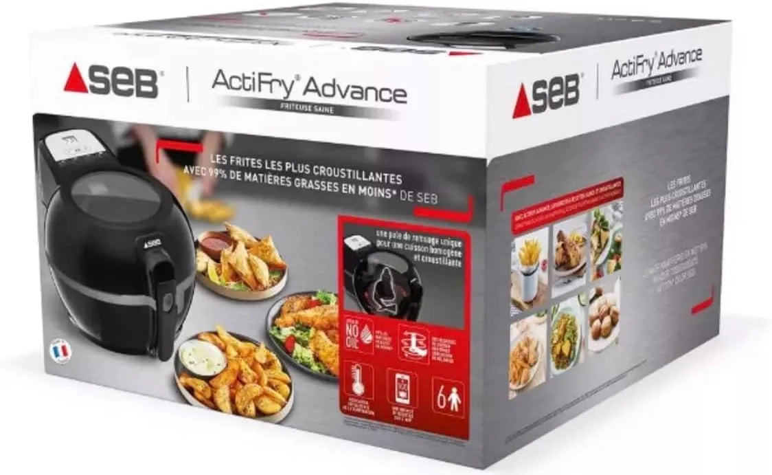 Advance Fritteuse SEB Actifry, elektrisch, gesundes Frittieren, Rezeptanwendung, einfach zu bedienen, Gewicht 1,2 kg, ohne Öl, Brauereiblatt