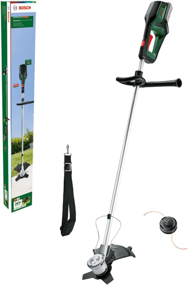 Bosch Modell 36V-23-750 36-Volt-System, Schnittkreisdurchmesser: 33 cm, Breite 23 cm, Faden, ohne Akku