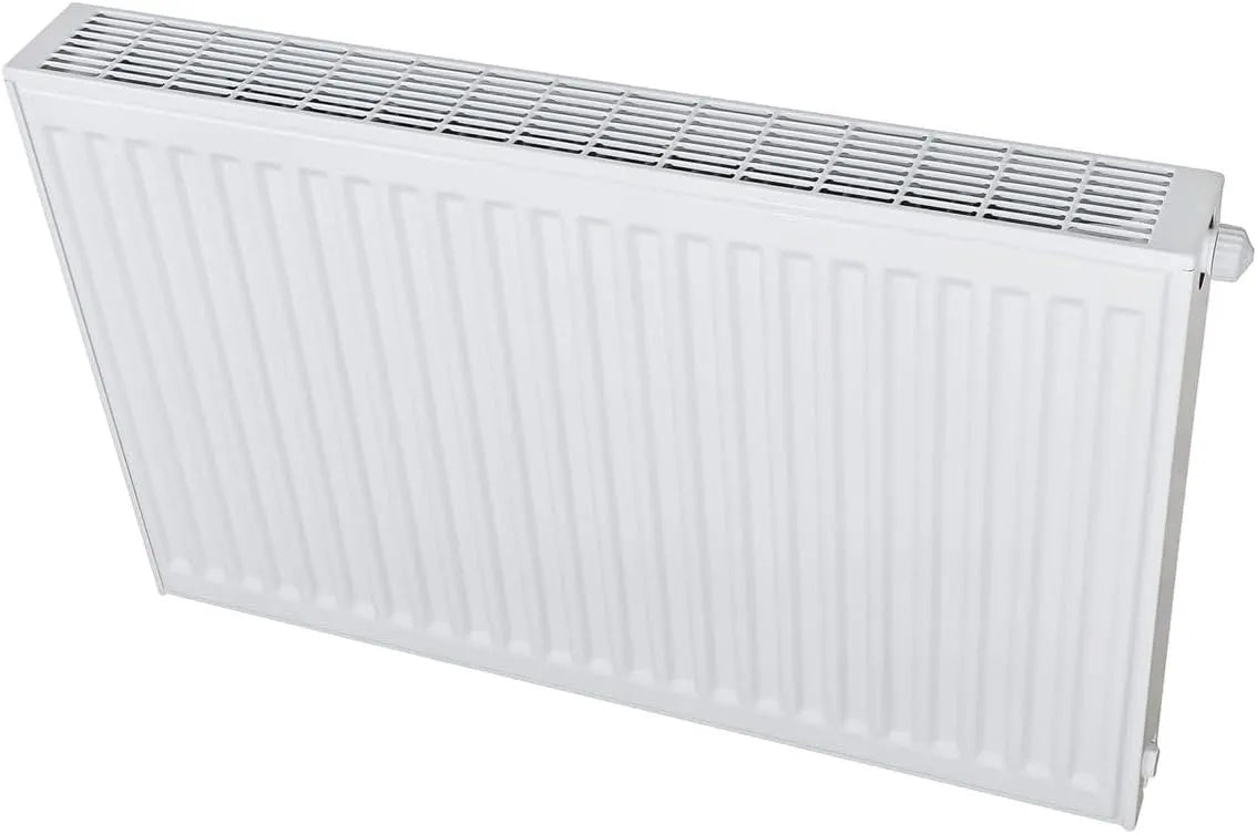 Typ 22 Belrad Heizkörper, flacher Universalheizkörper mit 8 Anschlüssen, kompakt & energiesparend, Wohnzimmer, weiß, Flachheizkörper, modern