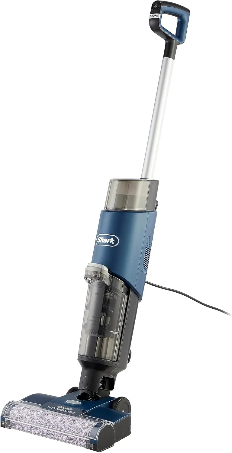 Shark Nass- und Trockensauger WD100EU, HydroVac Kabelgebundener, Mehrzwecklösung geruchsneutralisierend, saugt & wischt, 7,6m Kabel, Blau