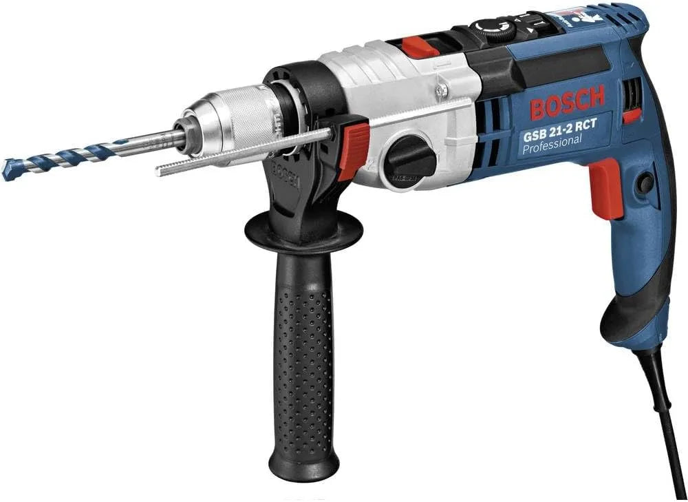 Bosch Professional Schlagbohrmaschine -2 RCT GSB 21, Bohr-Ø in Beton: 13-22 mm, 1300 Watt, inklusive. Schnellspannbohrfutter 13mm, Zusatzhandgriff