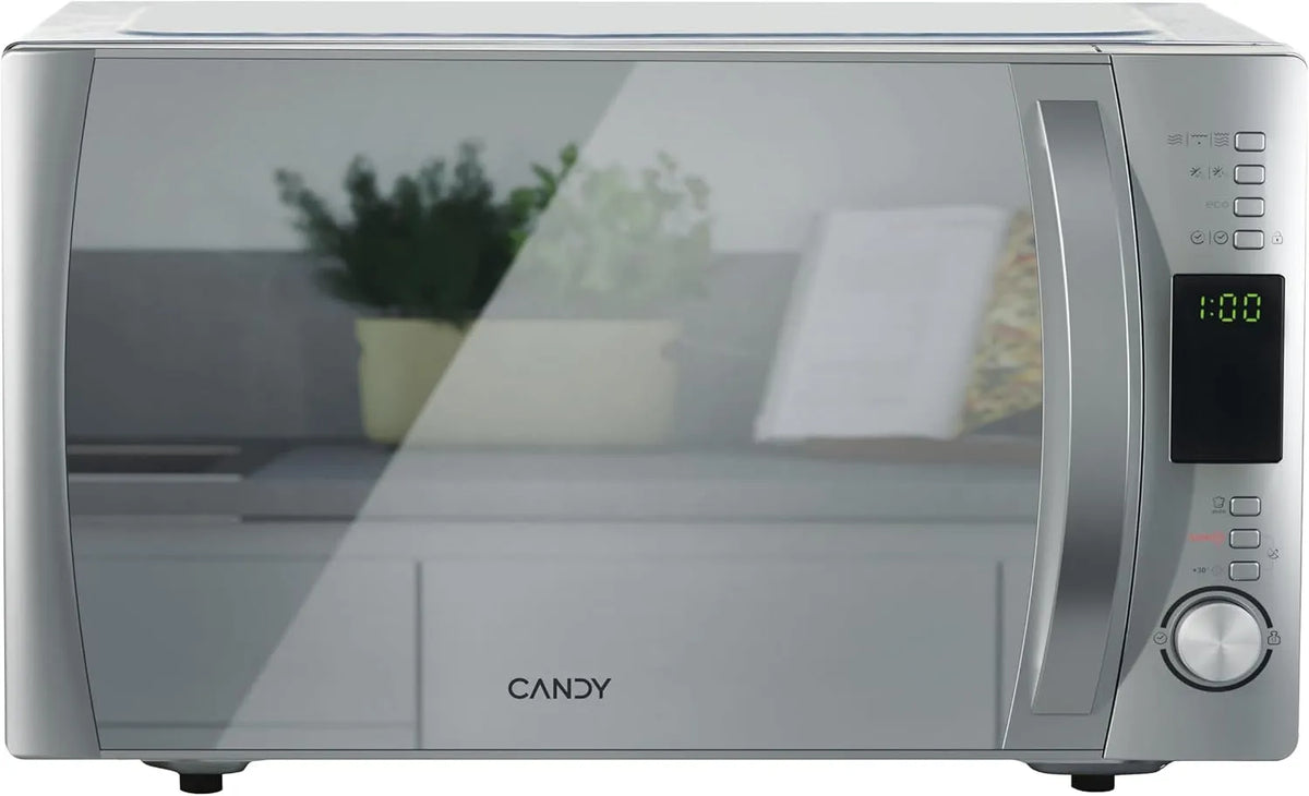 Candy Mikrowelle Cmxg25Gdss, Fassungsvermögen 25 Liter, Leistung 1450 W, 40 automatische Programme, Weiß, mit Grill und Cook-in-App