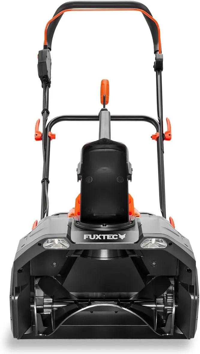 Fuxtec Schneefräse FX-E2SFSET, 51 cm Arbeitsbreite, kabelloser Schneeräumer inklusive. Akku + Ladegerät, LED-Frontlichter, Spannung 40V Akku