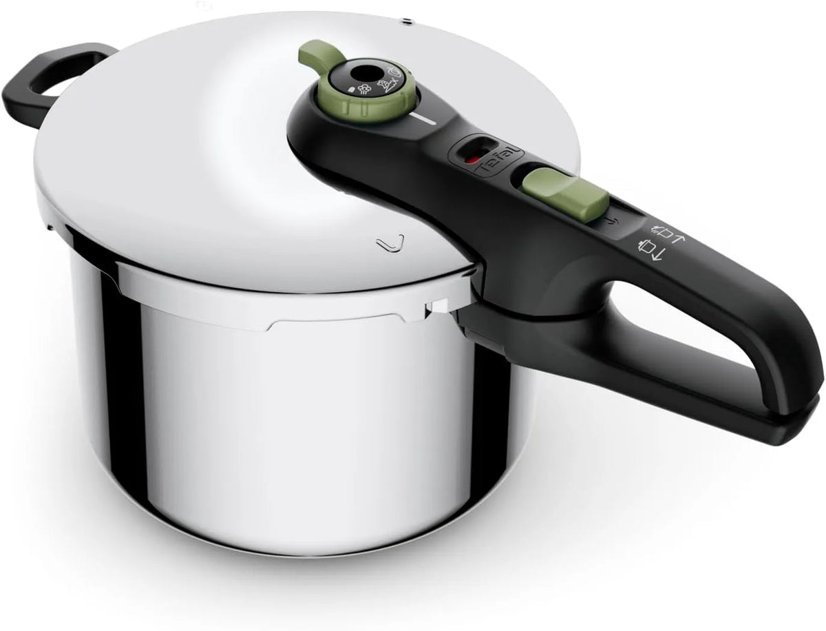 Tefal Modell, Secure Trendy Schnellkochtopf induktion 6l 2-Stufen-Garregler P2580703, Intensivstufe 117°C, Fassungsvermögen 6l, für alle Herdarten