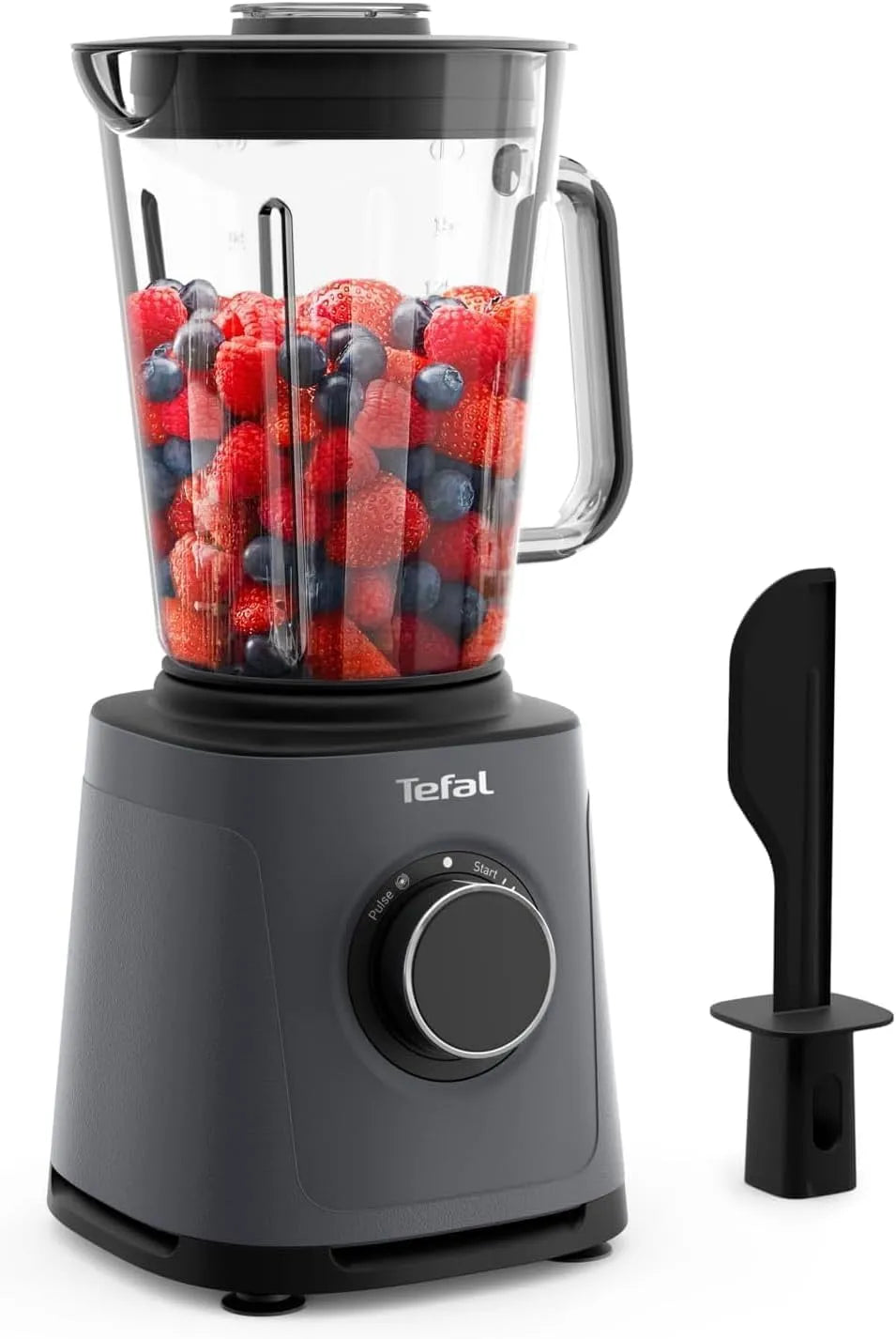 Tefal Standmixer BL771BF0, hitzebeständiger 2 l Glasbehälter, Leistung 1200 W, PerfectMix Essential Hochgeschwindigkeits, Pulsfunktion, Farbe Grau