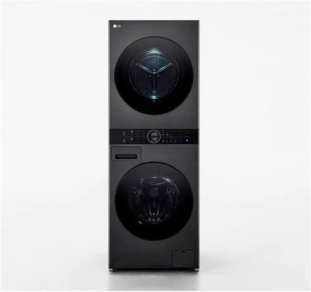 LG Waschmaschine WT1210BBF, Energieklasse C -10 Prozent 12kg und Trockner A 10 kg, Washtower, Smart Pairing, einheitliches Panel, TurboWash, WiFi