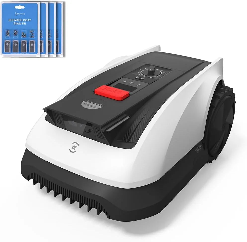 Ecovacs Modell, inklusive. 4 Messer Kits O800, geeignet für 800㎡, Goat RTK Mähroboter Set, ohne Begrenzungskabel, Auto-Kartierung