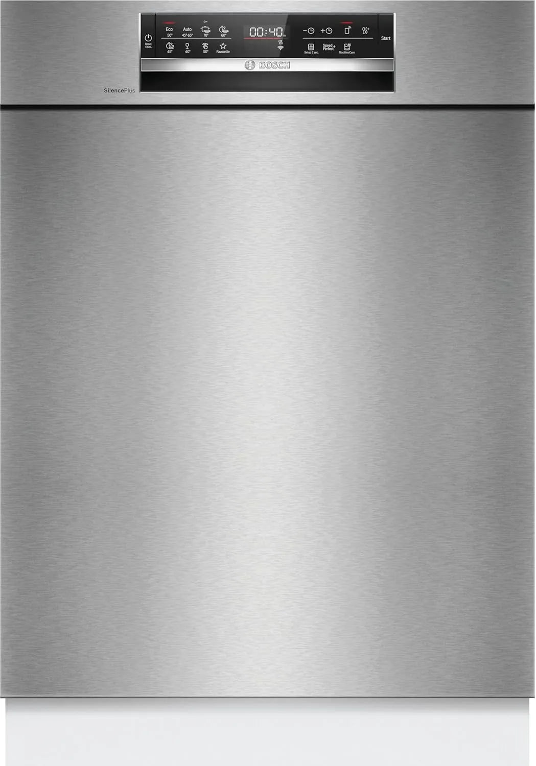 Bosch Geschirrspüler SMU6ECS12E, Spülmaschine Made in Germany, sehr Leise, starke Reinigung, Programmassistent, Serie 6, Smarter Unterbau 60 cm