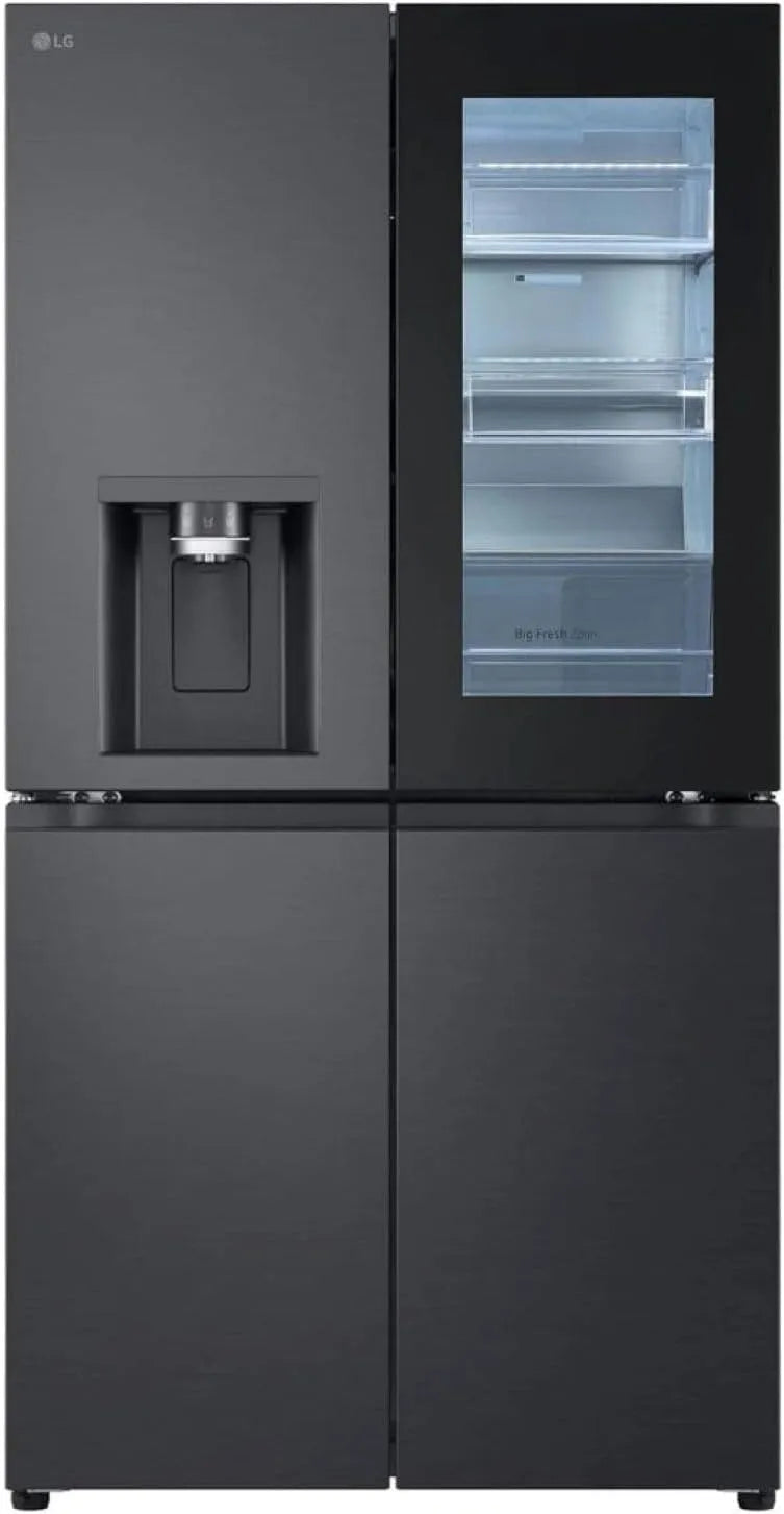 LG Kühlschrank GMG960EVEE, Energieklasse E, Total No Frost, Eis- & Wasserspender mit UVnano, DoorCooling+, Fassungsvermögen 638 L