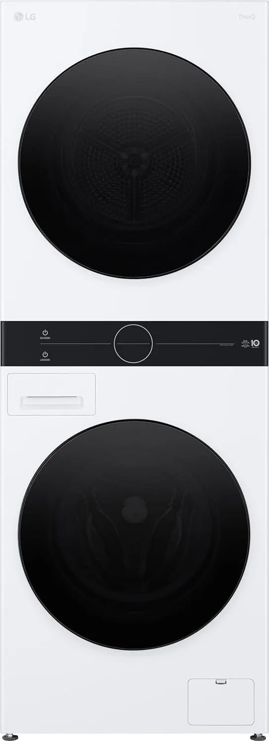 LG Waschmaschine WT1210WWF A-10, Gewicht 12 kg, TurboWash 360°, WashTower, Dual Inverter Wärmepumpe, EEK %, und Trockner, mit One-Touch-Display, AI DD