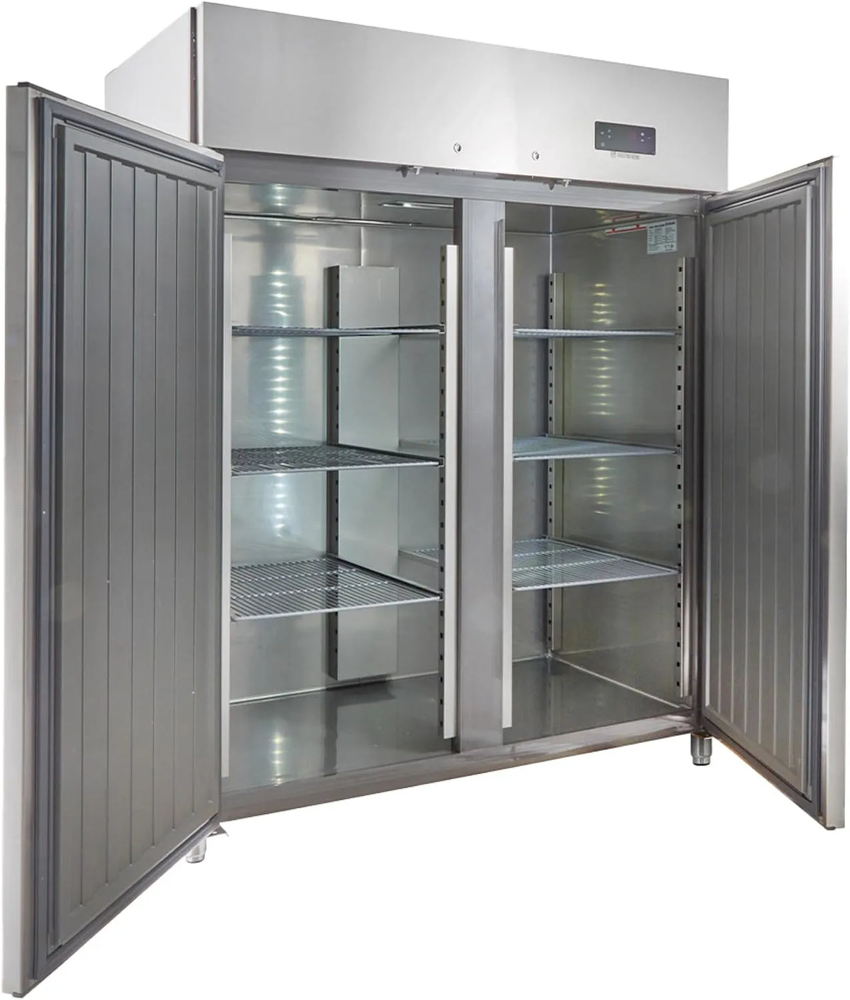 Gefrierschrank ECO 1300 GN, Gastronomiebedarf, 2/1 Monoblock Gastronomie Tiefkühlschrank, Fassungsvermögen 1350 Liter, Energiesparend