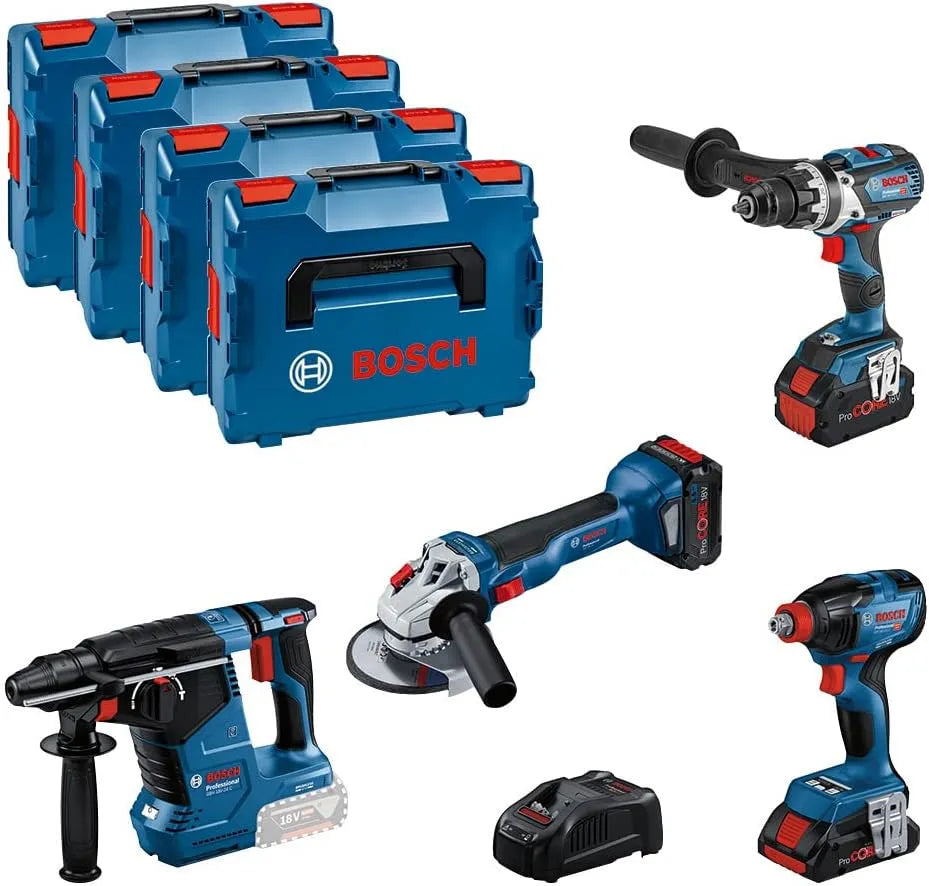 Bosch 18V-110 18V-210 18V-10, inklusive. 2x Akku ProCORE 5.5Ah, Ladegerät GAL 1880 CV, 1x Akku ProCORE 4.0Ah, L-BOXX