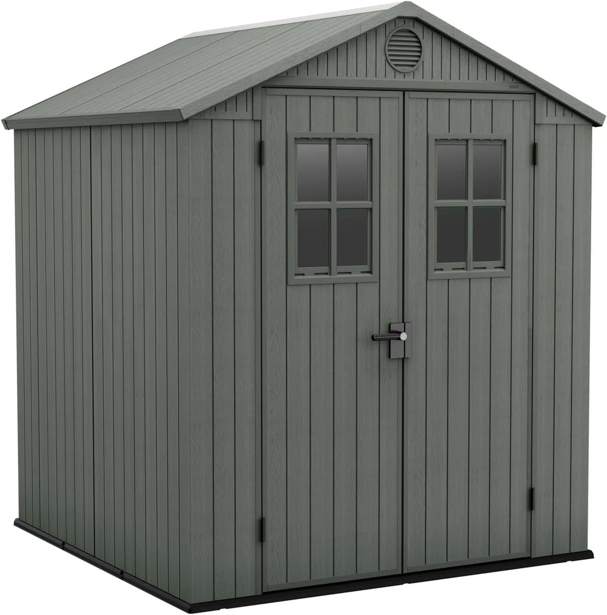 Gartenhaus Keter, Darwin 6 x 6, Holzoptik, 190 x 183 x 221 H cm, 3,3 m², Farbe Salbeigrün