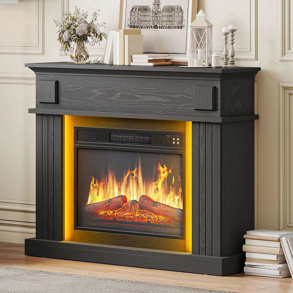 Elektrokamin 23inch 24-Farb-LED-Lichtband YITAHOME, mit Timer und und Fernbedienung