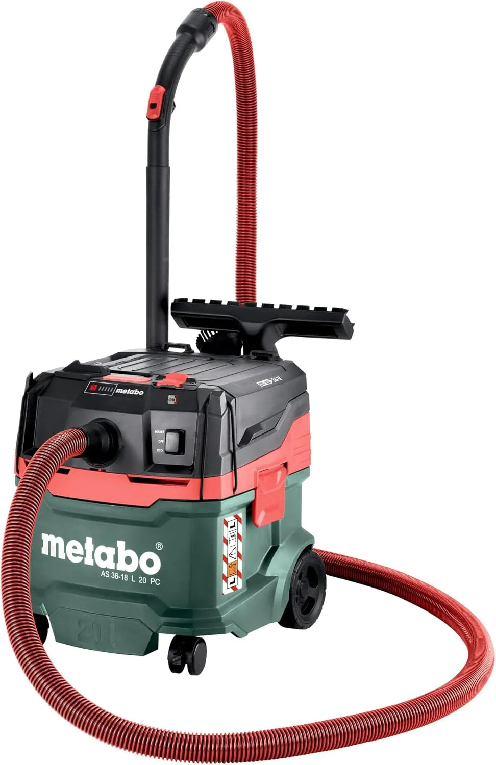 Metabo Nass- und Trockensauger AS 36, Akku-Sauger -18 L 20 PC, Spannung 18 V, Fassungsvermögen 20L Behälter, Staubklasse L, Boost-Modus, Quick-System