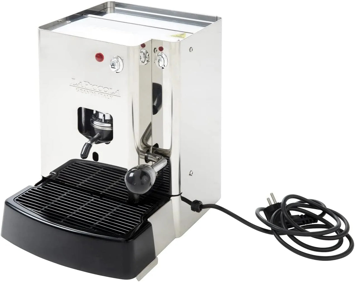 Espressomaschine SARCLAA4S4GXX, La Piccola Sara Classic Edelstahl italienische für ESE-Pads, Für Standard ESE-Pads 44mm, Edelstalh