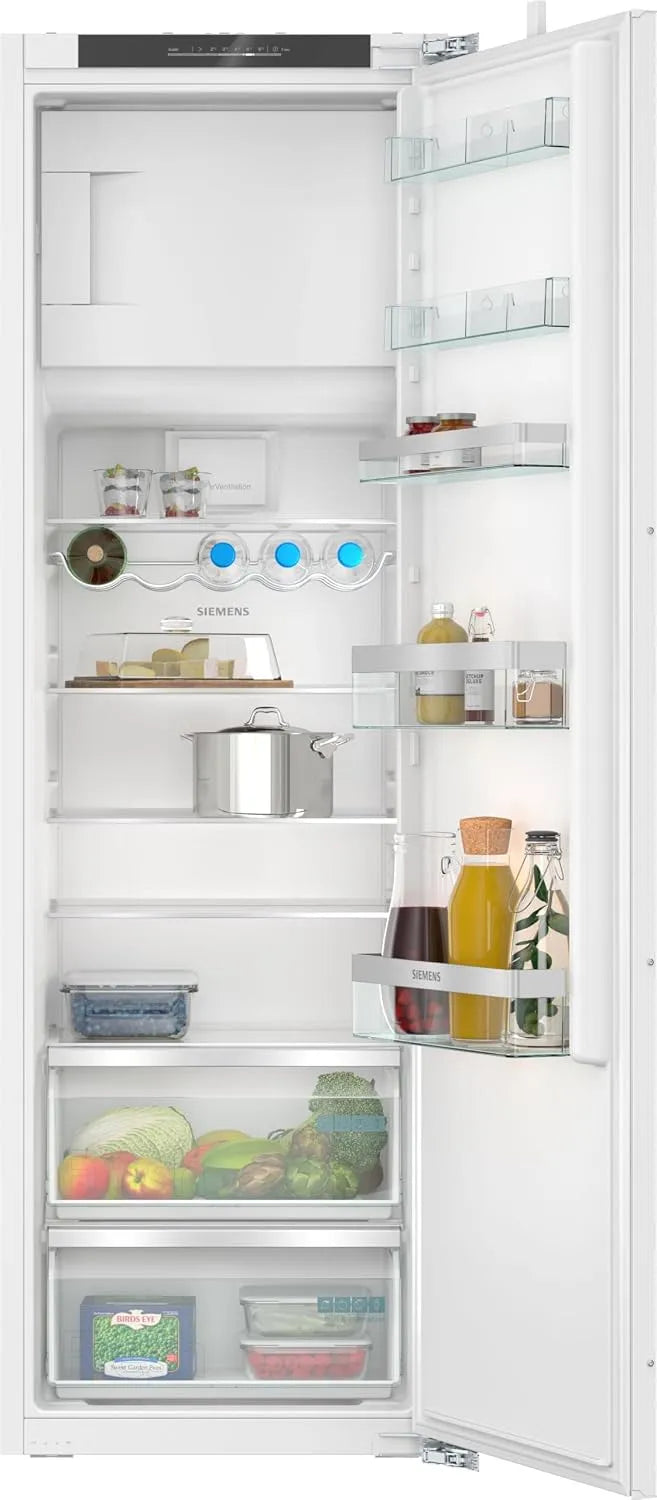 Siemens Kühlschrank KI82LVFE0 iQ300, Fassungsvermögen 246L Kühlen & 34L Gefrieren, Made in Germany, Flaschenablage, Flachscharnier, sehr Leise