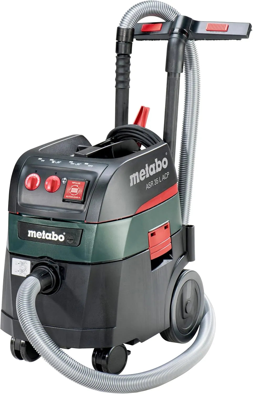 Metabo Nass-/Trockensauger ASR 35 L, 4380 l/min Luftleistung, Fassungsvermögen 35L Behälter, 8 m Kabellänge, Allessauger ACP, Staubklasse L