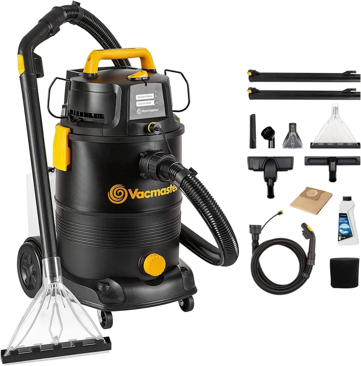 Nass- und Trockensauger VK1330PWR, Vacmaster 1300W 30L 3-in-1 Waschsauger, mit Dual-Tank-Design Bodenreiniger Für Hartböden Teppiche