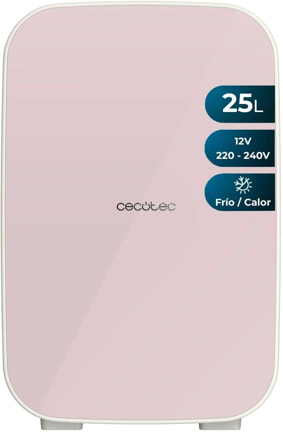 Cecotec Kühlschrank, Fassungsvermögen 25 l, Betrieb 12-220 V, Bolero MiniColing MiniColing Mini, Kühl- und Wärmefunktion, Bahamas Pink