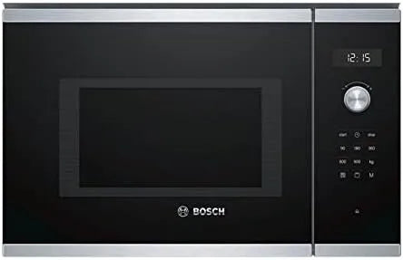 Bosch Mikrowelle BEL554MS0, Maße 38 x 59 cm, Drehteller 31,5cm, Türanschlag Links, LED-Touchdisplay, Serie 6 Einbau, Leistung 900 W, Edelstahl