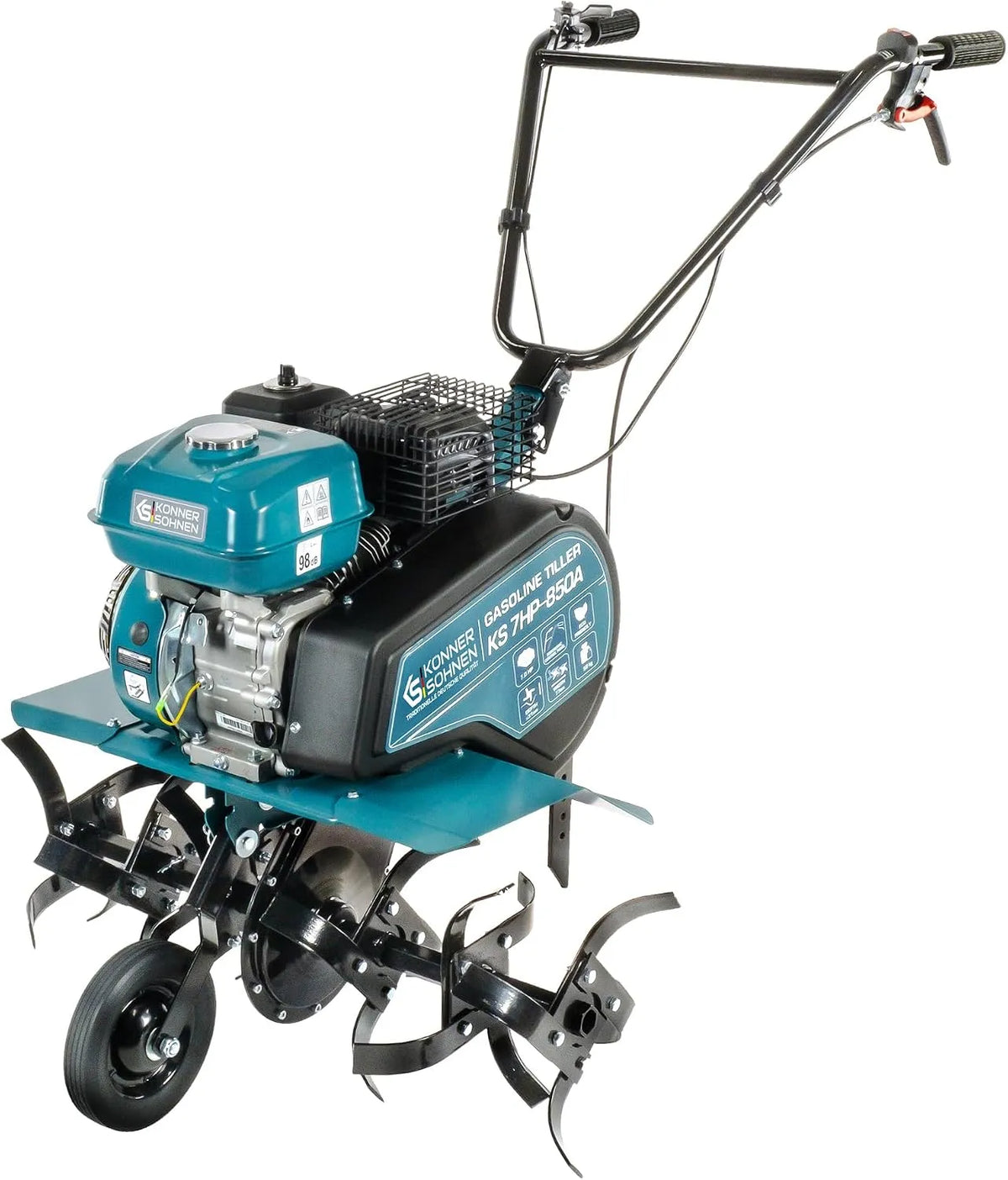 Modell Söhnen KS Benzinkultivator mit Riemenantrieb 7HP-850A Könner &, fräse Garten mit geschmiedete Säbelfräsen, einstellbare Pflugschar